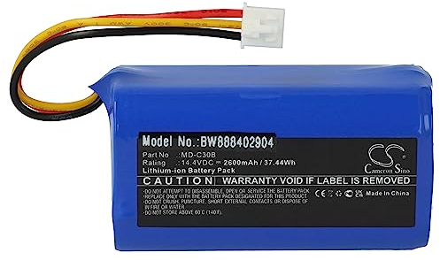 vhbw Batterie Compatible avec Proscenic Neo 820P, Neo 830P aspirateur (2600mAh, 14,4V, Li-ION)