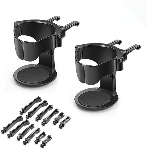 BONZEA 2er-Pack Auto-Getränkehalter,Für Peugeot 206 307 308 207 3008 208 407 508 2008 5008 301 406 408 607 4008,Auto-Lüftungsschlitze, Verstellbarer Kaffeetassenhalter, Wasserbecher-Becherhalter
