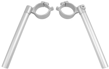 HAONEL 50mm Clip On Handlebars Compatible with Suzuki GSXR750 GSXR600 K6 K8 2006-2010 Left & Right Aluminum Motorcycle 7/8 Clip On Fork Tube Handlebars