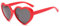 Long Keeper Polarisierte Sonnenbrille Herzform - Vintage Herz Sonnenbrille Herzbrille Hochzeit Partybrille Festival Kostüm Retro Brille mit UV400 Schutz, 54MM