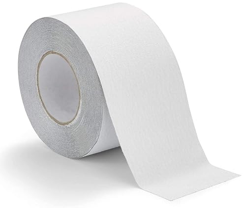 TONAUP Antirutsch Klebeband, 10cm x 10m Antirutsch Band Selbstklebend, Wasserdicht Antirutsch Treppenstufen Für Schützt Ältere Menschen, Kinder Haustiere vor Ausrutschen und Stürzen, Transparent