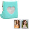 YEJAHY Mini Photocard Binder, Cute Mini Photo Album Photocard Binder, Fotoalbum Fotokartenhalter, für 3 Zoll Fotopapier Fotokartenhalter Aufbewahrung fotoalbum (Minzgrün)