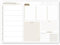 SPIEGELLUST® Schreibtischunterlage DIN A3 | Tischunterlage aus Papier zum Abreißen | Wochenplaner Notizblock (25 Blatt) mit To Do liste, Notizen und Habittracker | Weekly Planner undatiert