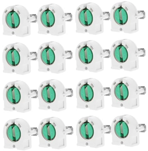 Alipis Support De Tube De Lampe Fluorescente Pierre Tombale 20 Pièces, Adaptation Sécurisée, Résistante Et Facile à Installer, Accessoires Pour Éclairage Professionnel