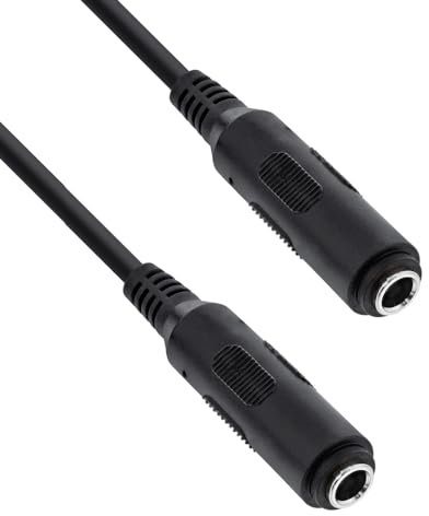 REY Cable Audio Jack Hembra 3.5 mm, 1M, Sonido Estéreo
