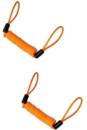 OUNONA 2stücke Motorbike Disc Lock Cable Orange Sicherheitskabel Für Motorräder Roller Und Fahrräder Schützt Vor Diebstahl Und Verhindert Schäden Durch Versehentliches Fahren Mit