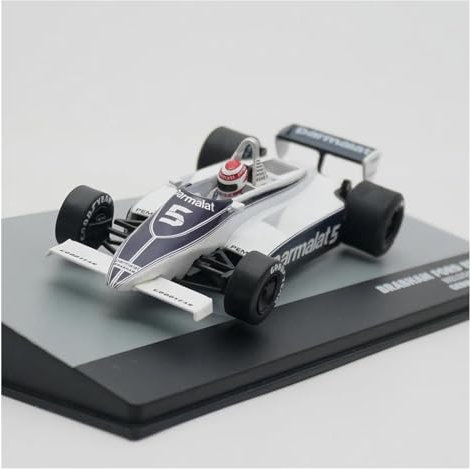 1:43 for Formel 1 Racing Brabham Ford BT49C Modellauto im Maßstab 1981, fertiges Fahrzeug, Spielzeugauto, Geschenk, Weiß