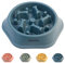 VehiGo Gamelle pour chien de petite et moyenne race, anti-étouffement, antidérapante, interactive pour des habitudes alimentaires saines, lavable au lave-vaisselle (bleu, taille M)