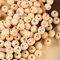 YIEUR 104 Stück Holzperlen mit Gesicht runde, 20mm lose Holz Perlen bedruckt Holzkugeln mit Loch zum auffädeln, 8 style bunte Schmuck Perlen Bastelperlen für Armband Halskette Deko Schmuck Handwerk(B)