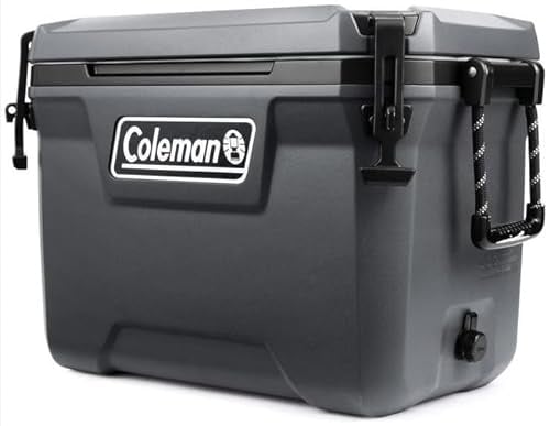 Coleman Convoy 55QT Nevera portátil de Alto redimiento, 53 L, Mantiene el Hielo hasta por 4 días, Aislamiento Completo de Espuma, Hielera portátil, Grande y Duradera para Uso intensivo en Exteriores
