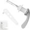 JOYVOX Universal Alloy Toilet Flush Handle - Elegant Chrome Finish, Easy Installation, Durable Rust-Resistant Front Mount Replacement, Compatible with Most Toilets, Smooth and Reliable Operation