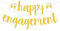 Calkkrer Glitzerndes Verlobung Deko Banner, Happy Engagement Dekoration, Party Decoration Gold, Verlobungsfeier Dekoration, Engaged Banner Engagement Party Decorations