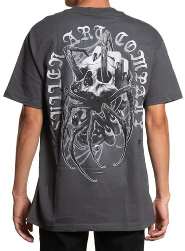 Sullen Clothing T-Shirt Infested Art Collective Tattoo Spinne Schädel Skull