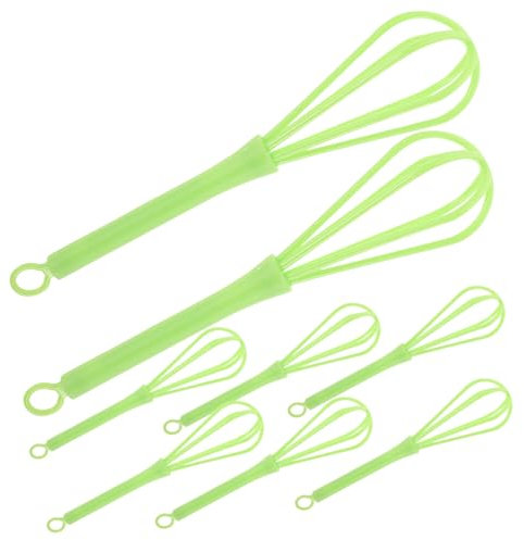 BELLIFFY 10pcs Blender Mini Egg Beaters Hand Mixer Stirrer Hand Beaters Pulp Paint Mixer Drill Attachment Mini Beaters Paint Small Hand Mixer Paper Making Tool Light Green