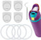 9pcs Water Bottle Replacement Parts Compatible with Owala FreeSip, Water Bottle Seal O Ring & Replacement Stopper for Owala 16/19/24/25/32/40oz Gasket Plug Lid Accessories BPA-Free