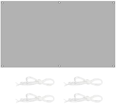 Voile d'ombrage rectangulaire imperméable de 4 x 9 m avec kit de fixation - Résistant à l'usure pour extérieur, terrasse, pelouse, pergola, terrasse, gris clair