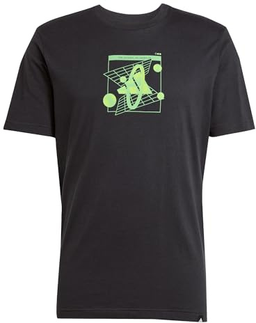 adidas Herren Camo Woven Graphic Tee T-Shirt, Retro Schwarz, XXL