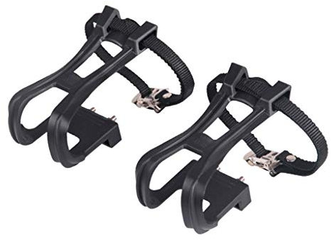 Kexpsogy Fahrradpedale mit Clips, Fahrradzehenklammern, Ersatzteile, Pedal für Heimtrainer, Fahrräder