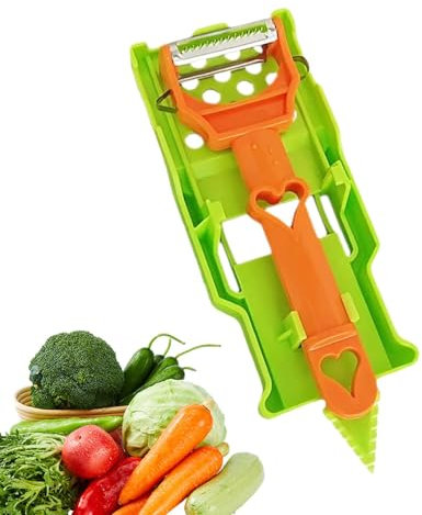 Affettatrice di cetrioli, taglierina per frutta - Grattugia per verdure per cetrioli portatile,Strumento portatile per tritare gadget da cucina, set di affettaverdure multiuso per la casa