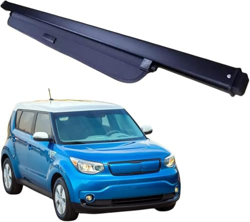 PAPEP Auto Hintere Kofferraum Hutablage für KIA Soul EV 2015-2019, Ausziehbar Kofferraum Schutz Abdeckung Gepäckträger Frachtabdeckungen Zubehör