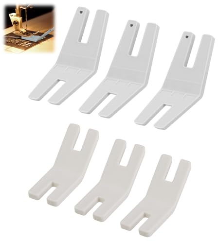 Oreutkd 6 Pcs Hump Jumper Sewing Tool, Seam Jumper Presser Foot Kit for Thick Hems and Denim Layers, Button and Bodkin Accessories Compatible with Brother, Janome, Singer, Husqvarna Machines