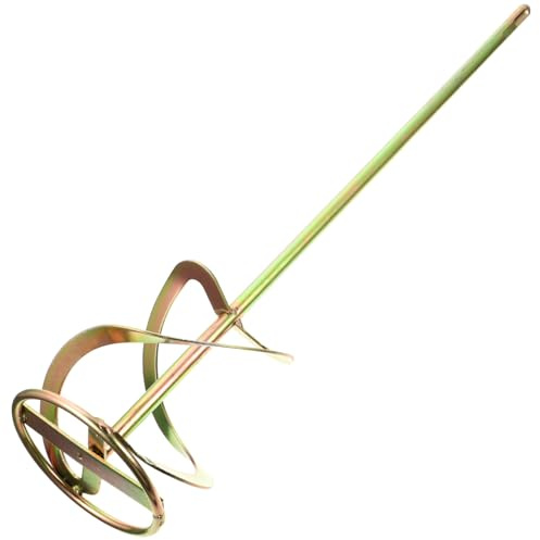 FUTUREORYY Varilla Agitadora de Acero 45 Dorada para Taladro Eléctrico, Repuesto para Batidora Mezcla Rápida y Desmontable para Limpieza en Pintura y Cemento Varios estilos