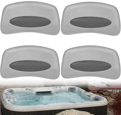 6472-960 Whirlpool Kopfkissen Ersatz 4 Stück Spa Kopfstütze kompatibel mit Sundance 850 880 Serie 2001-2008 Spa Kissen PU Ersatzkissen Whirlpool Zubehör Badewanne Spa
