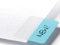 Durable 840500 Quick Tab Onglet Adhésif d'Indexation 40mm - Ecriture Manuelle sur 1 Face - Collage Repositionnable - Coloris Assortis Sachet de 48