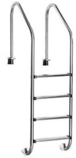 Echelle 4 marches en Acier Inoxydable pour Piscine enterrée