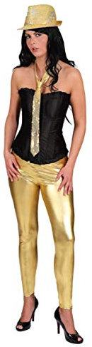 goldene Leggings, Erwachsenen-Größe:L/XL (40/42)