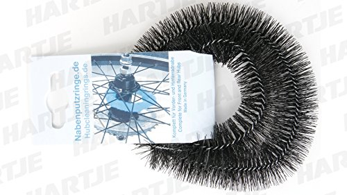Nabenputzringe Nylon Fahr Rad Schwarz