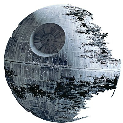 Customise4U Star Wars Death Star Kinder Wandaufkleber Wandüber Wall Art Wand Tattoo (Death Star 70cm)