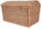 Baúl de mimbre XL pirata para juguetes, libros, lino, cesta hecha a mano y natural, 80 cm