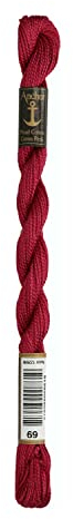 Anchor Perlgarn 5, 4585000-00069, Farbe:burgund, Stickgarne