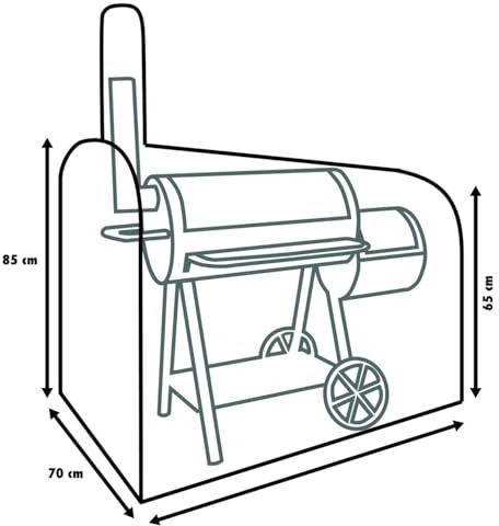 Primaster Schutzhülle Universal 150x80x150 cm für Smoker Grillkamin Abdeckung
