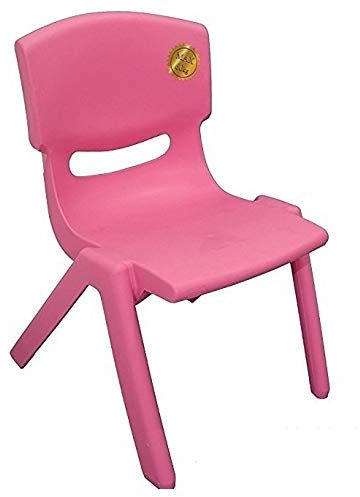 A406 Children Strong Stackable Kids Plastic Chairs Picnic Party Garden Nursery Club Indoor Outdoor (Pink, 2)