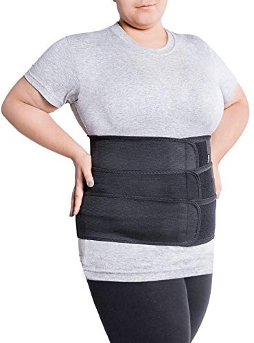 TOROS GROUP MANUFACTURE Lendengürtel mit starrer Fixierung, 6 Rippen/Höhe 31 cm Für Menschen mit großem Umfang an der Taille Large Schwarz