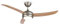 KLARSTEIN El Paso - Ventilatore da Soffitto, 2in1: Ventilatore e Lampadario, Diametro: 52 (132 cm), 3 Pale, Flusso: 10.344 m³/h, 3 Velocità, Effetto Rovere