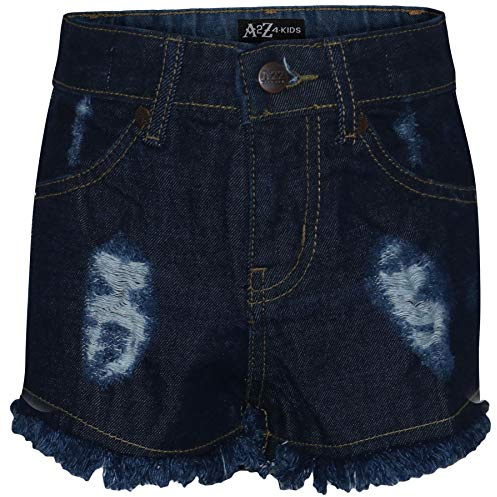 A2Z 4 Kids Girls Shorts Skinny Ripped Jeans Hot Pants Comfortable Denim Stretch Short Casual Half Pant Age 5-13 Years