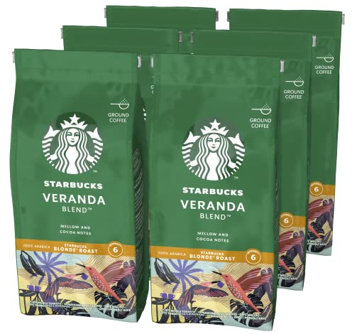 STARBUCKS Veranda Blend, Helle Röstung, Filterkaffee 200g (6er Pack)