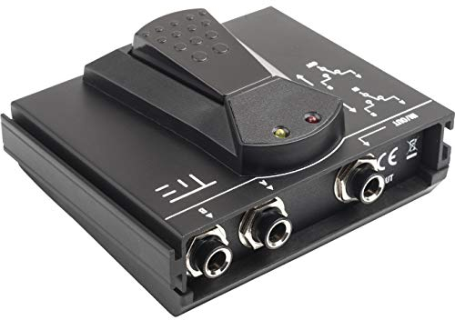 TIE A/B Selector TPS-2 Wahlschalter Umschalter Fußtaster Pedal für Gitarren Effekte und Amps (1-Klick-Betrieb, geräuschlos, 103 x 89 x 43 mm, 241 g), schwarz