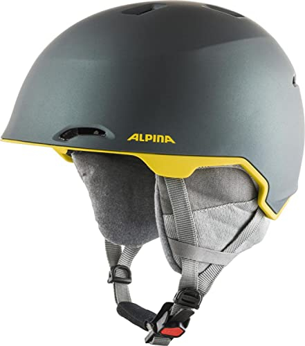 ALPINA MAROI - Sicherer, Bruchfester & Individuell Anpassbarer Skihelm Mit waschbarem Innenfutter Für Erwachsene, moss-green curry matt, 61-64 cm