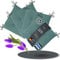 LILENO HOME 4er Set Stuhlkissen Türkisgrün (40x40x4,5 cm) - Sitzkissen für Gartenstuhl, Küche oder Esszimmerstuhl - Bequeme UV-beständige Indoor u. Outdoor Stuhlauflage als Stuhl Kissen