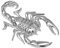 Porfeet Auto Aufkleber, 1Pc 3D Lustige Coole Metallbeschichtung Scorpion Car Body Decor Aufkleber Abzeichen Aufkleber Silber