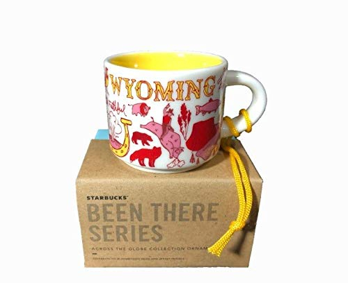 Starbucks WYOMING Been There Collection Ceramic Espresso Mug Demitasse Ornament 2oz