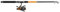 SHAKESPEARE 1527123 Challenge ST Lake T-Spin 7ft 10-30g spinnruten und Rollen combo set, Schwarz/Orange, 304