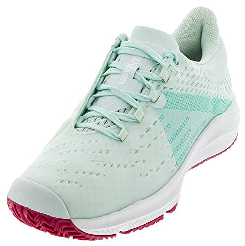 Wilson Scarpe da Tennis per bambine e ragazze, KAOS 3.0 JR, Azzurro/Bianco/Fucsia, 38 2/3, Per tutte le superfici, Per tutti i tipi di giocatori, WRS328170E055