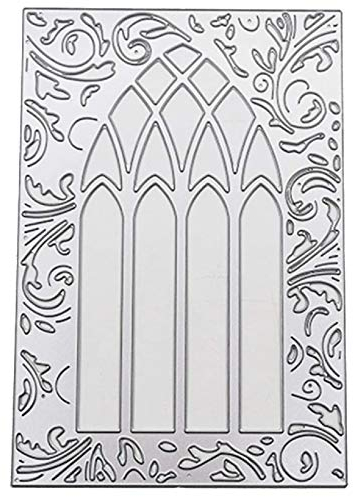 U-horizon Stanzschablone für Tür, Fenster, Rahmen, Spitze, DIY, Scrapbooking, Metall, Prägeschablone für Alben, Papier, Karten, Kunsthandwerk