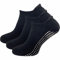 GAWILO Damen Yoga & Pilates Socken (3 Paar) | Stopper Socken | sicherer Halt auf glatten Böden, ohne drückende Zehennaht | mit rutschfesten Noppen (schwarz, 35-38)