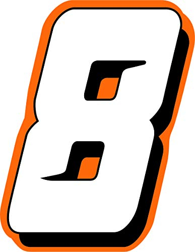 Sticker Aufkleber für Rennnummer Rallye Motocross Höhe 10 cm